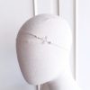 Maé - Headband mariage champêtre feuille avec perles Swarovski