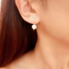 Zoé - Boucles d'oreilles perles simples et classiques pour mariage