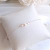 Zoé no.2 – Bracelet mariage trio de perles pour mariée et demoiselle d’honneur