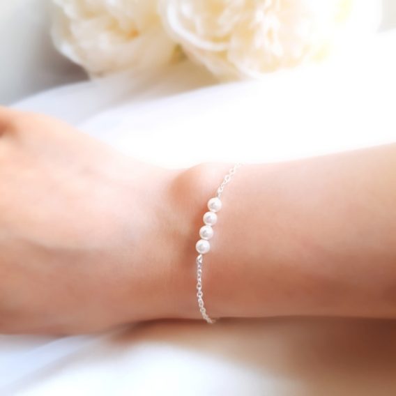 Zoé No.3 - Bracelet mariage perles pour mariée et demoiselle d’honneur